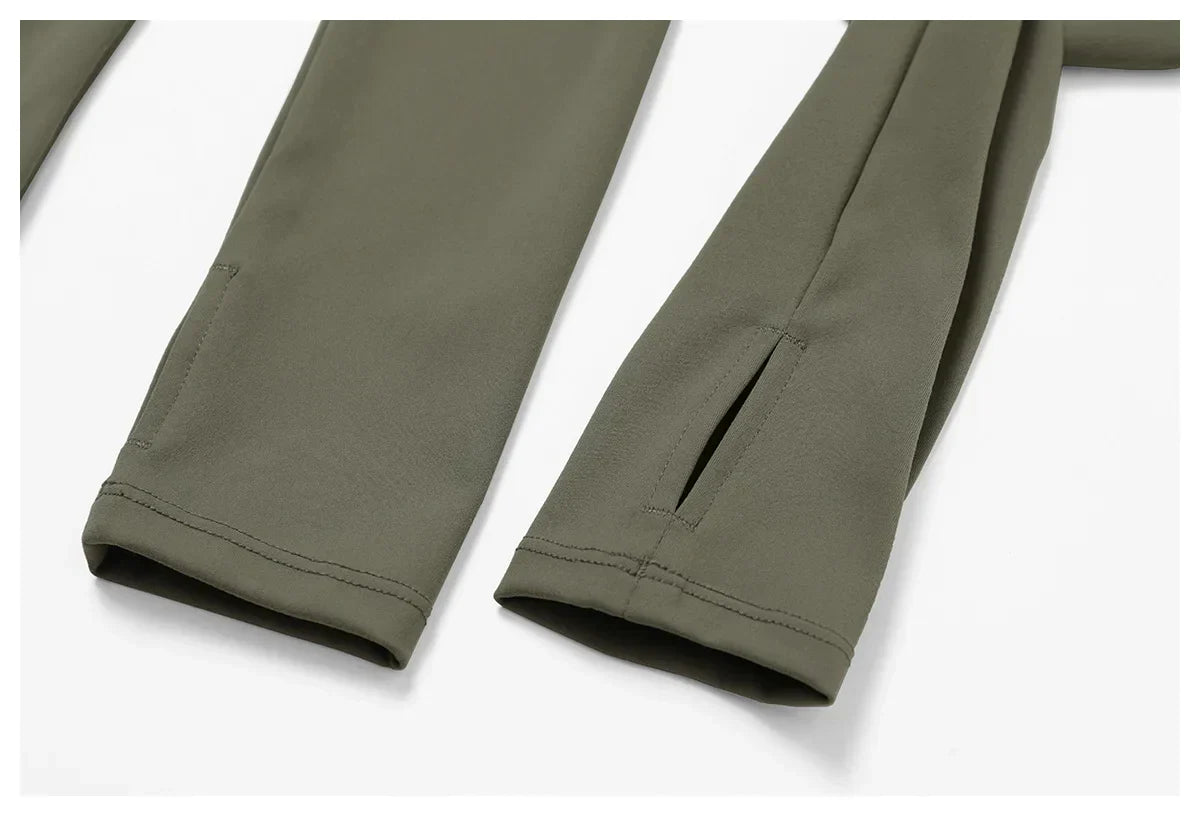 Slim Fit Długi Rękaw Kurtka Zewnętrzna do Joggingu z Połową Zamka