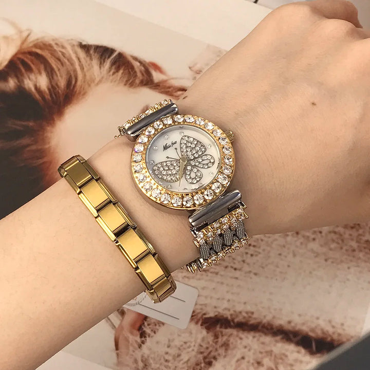 Bransoleta ze stali nierdzewnej w kolorze złotym