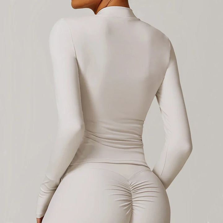 Smukła kurtka sportowa z długim rękawem do użytku na zewnątrz