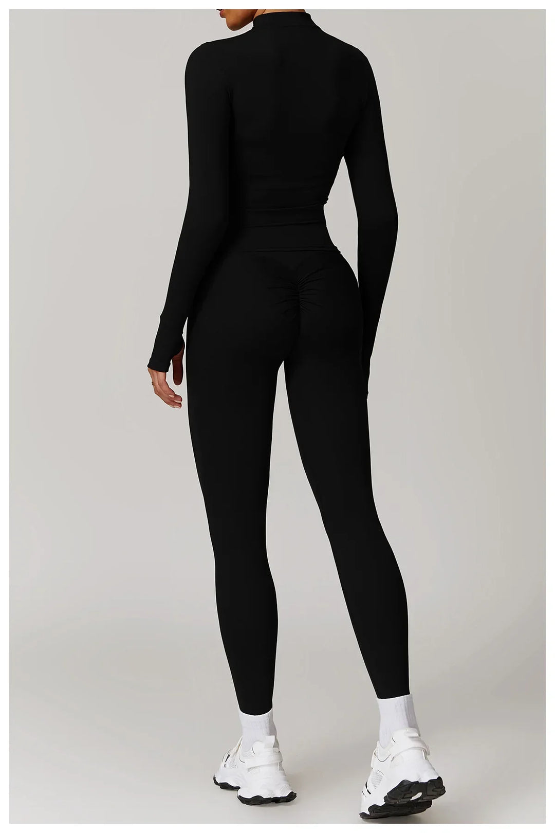 Smukła kurtka sportowa z długim rękawem do użytku na zewnątrz