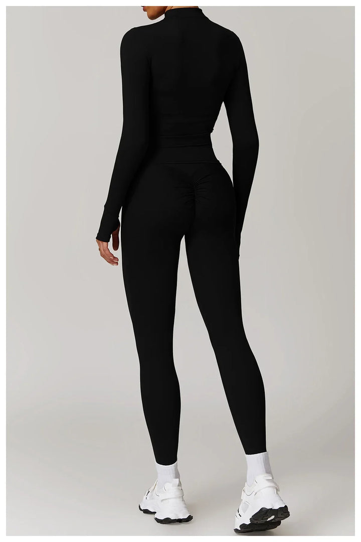 Smukła kurtka sportowa z długim rękawem do użytku na zewnątrz