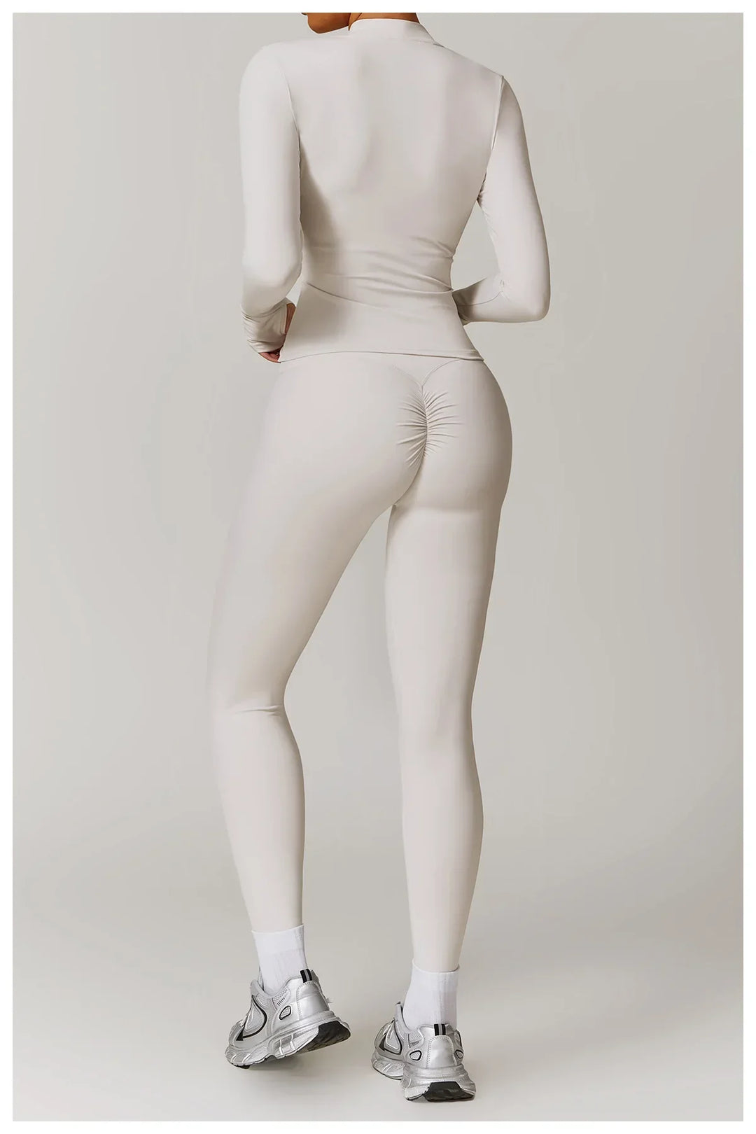 Smukła kurtka sportowa z długim rękawem do użytku na zewnątrz