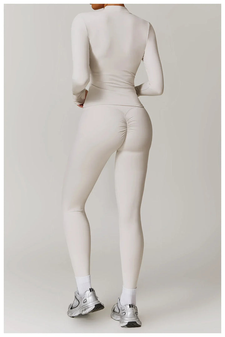 Smukła kurtka sportowa z długim rękawem do użytku na zewnątrz