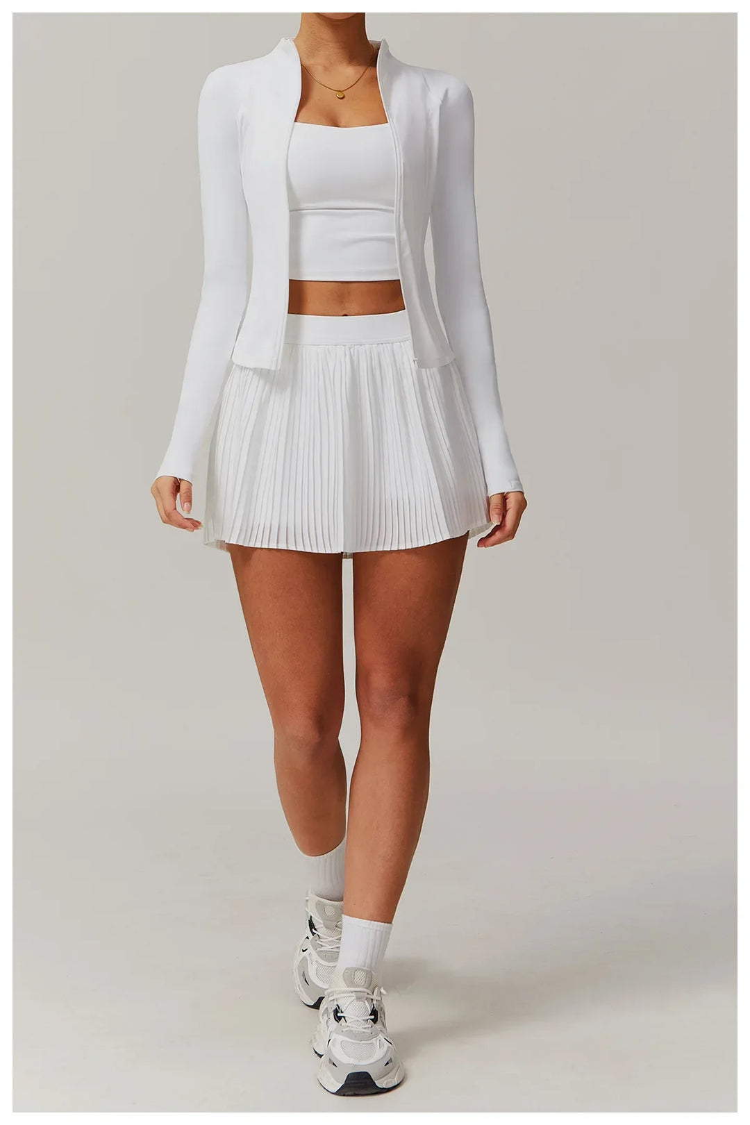 Zimowa Kurtka Fitness z Długim Rękawem o Wysokiej Elastyczności