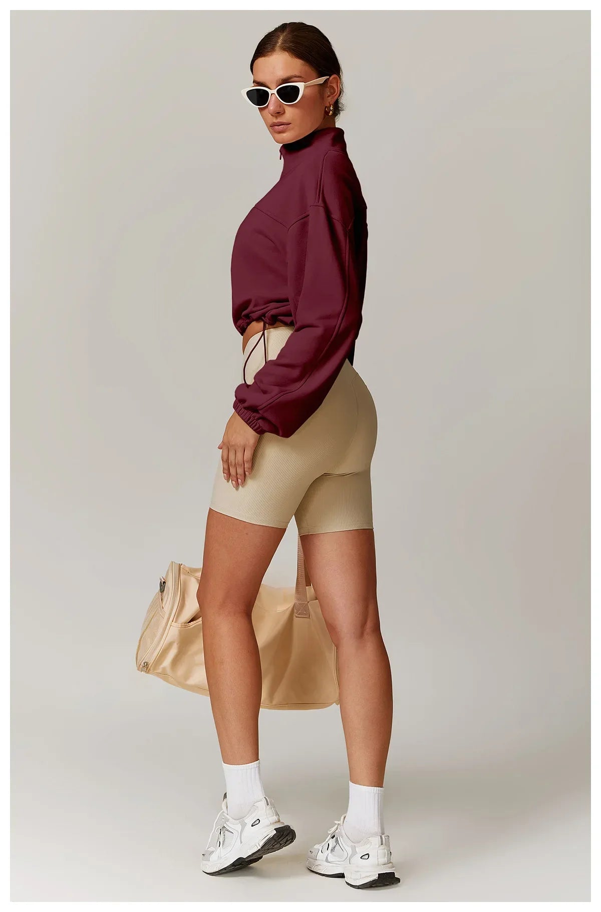 Kurtka Zipper dla Kobiet do Fitnessu