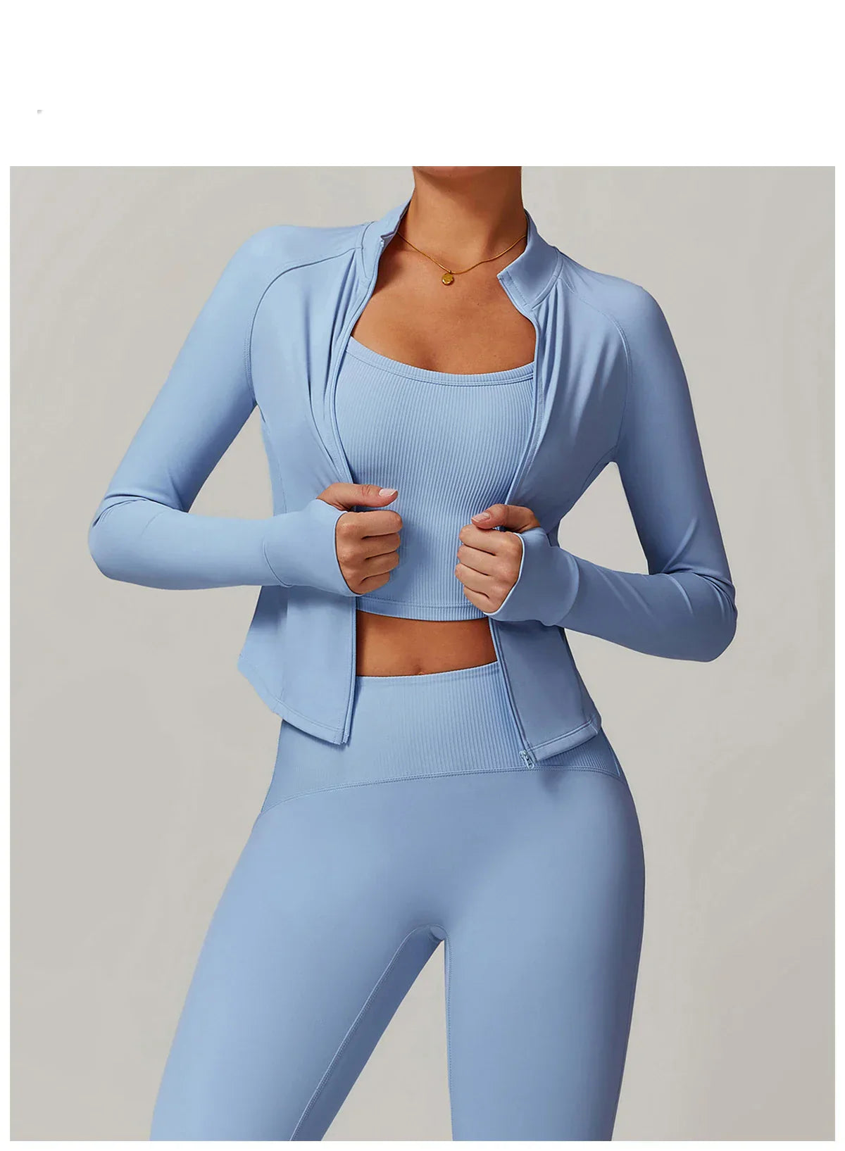 Smukła, wiatroszczelna kurtka sportowa z długim rękawem