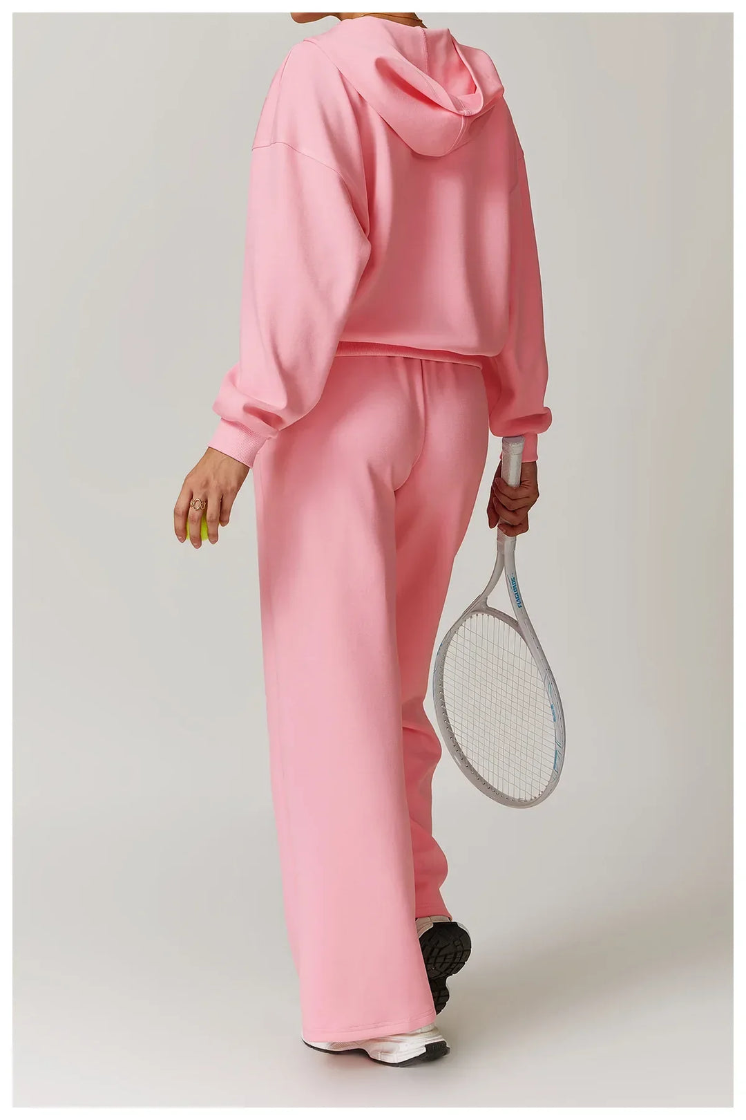 Wytrzymała Luźna Bluza z Kapturem i Długimi Rękawami