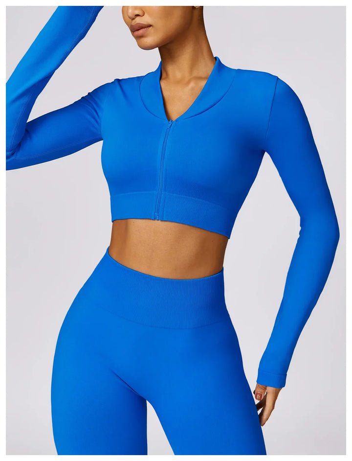 Kurtka sportowa damska z długim rękawem