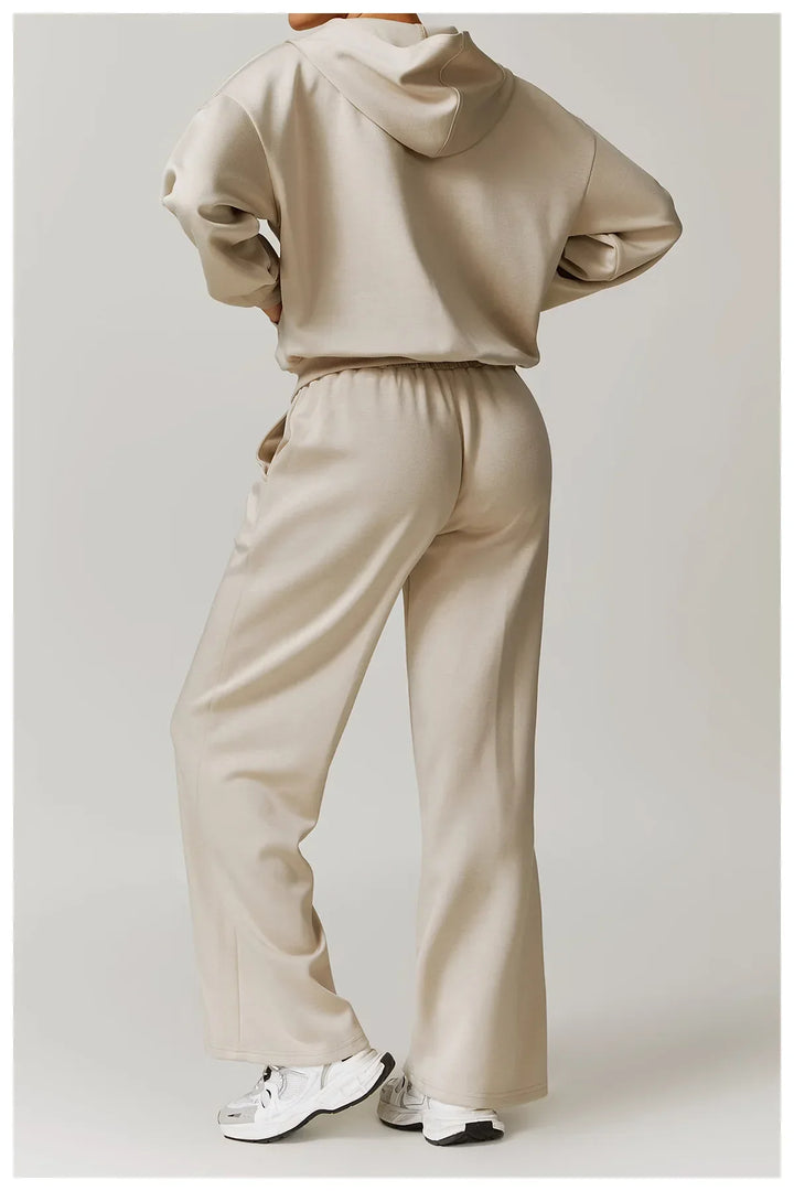 Wytrzymała Luźna Bluza z Kapturem i Długimi Rękawami