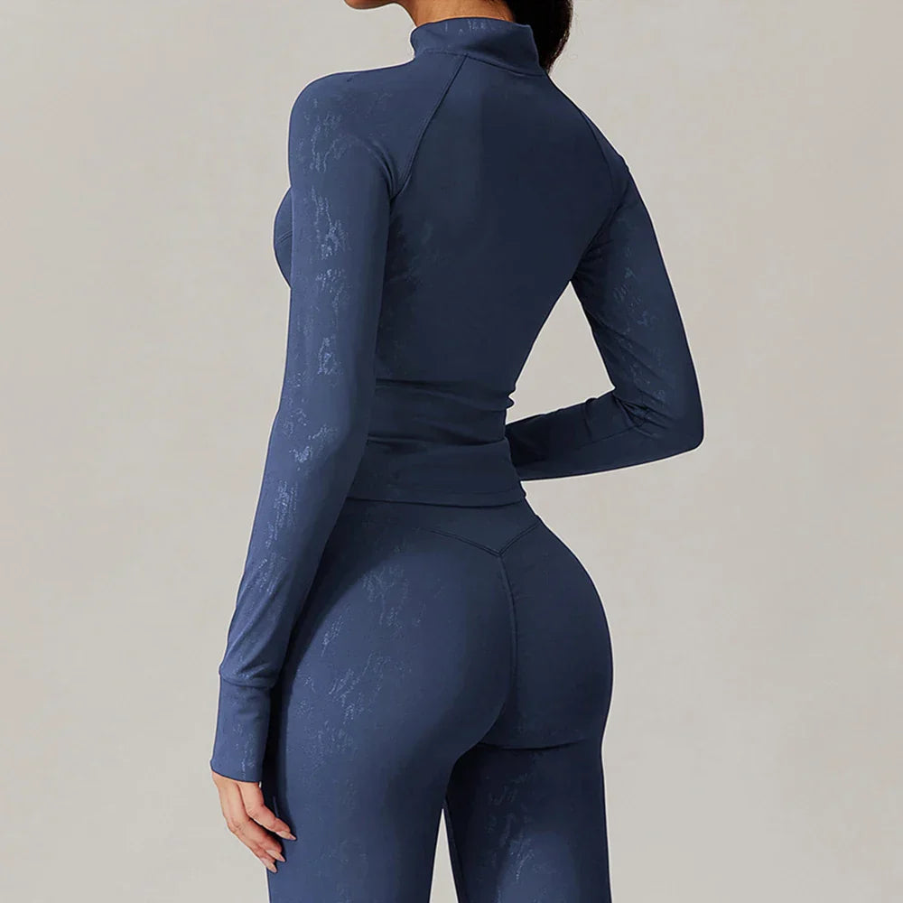 Kurtka Damska Slim z Długim Rękawem i Otworem na Kciuk