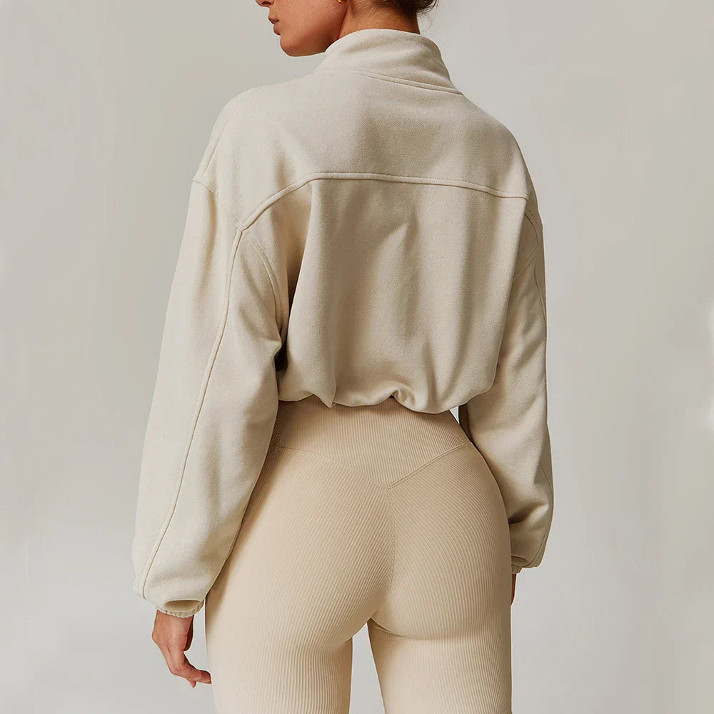 Kurtka Zipper dla Kobiet do Fitnessu