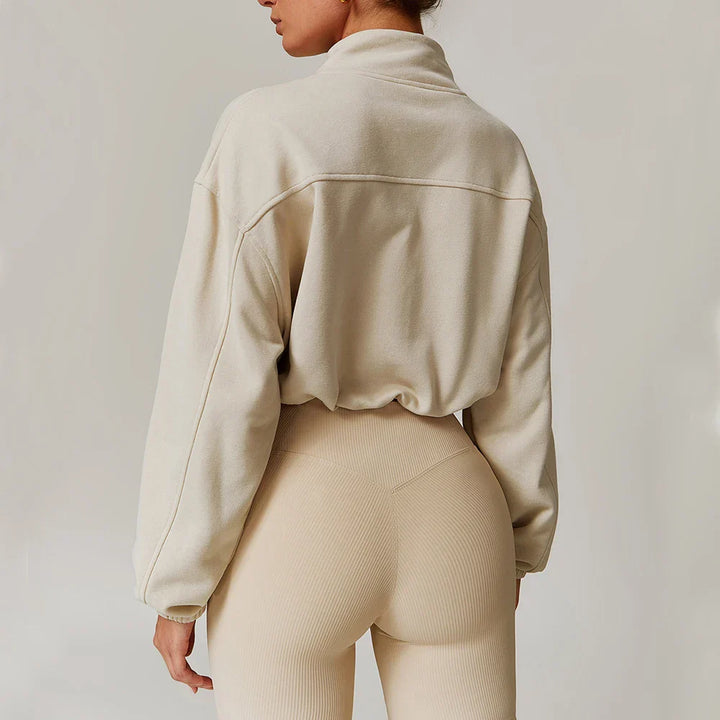 Kurtka Zipper dla Kobiet do Fitnessu