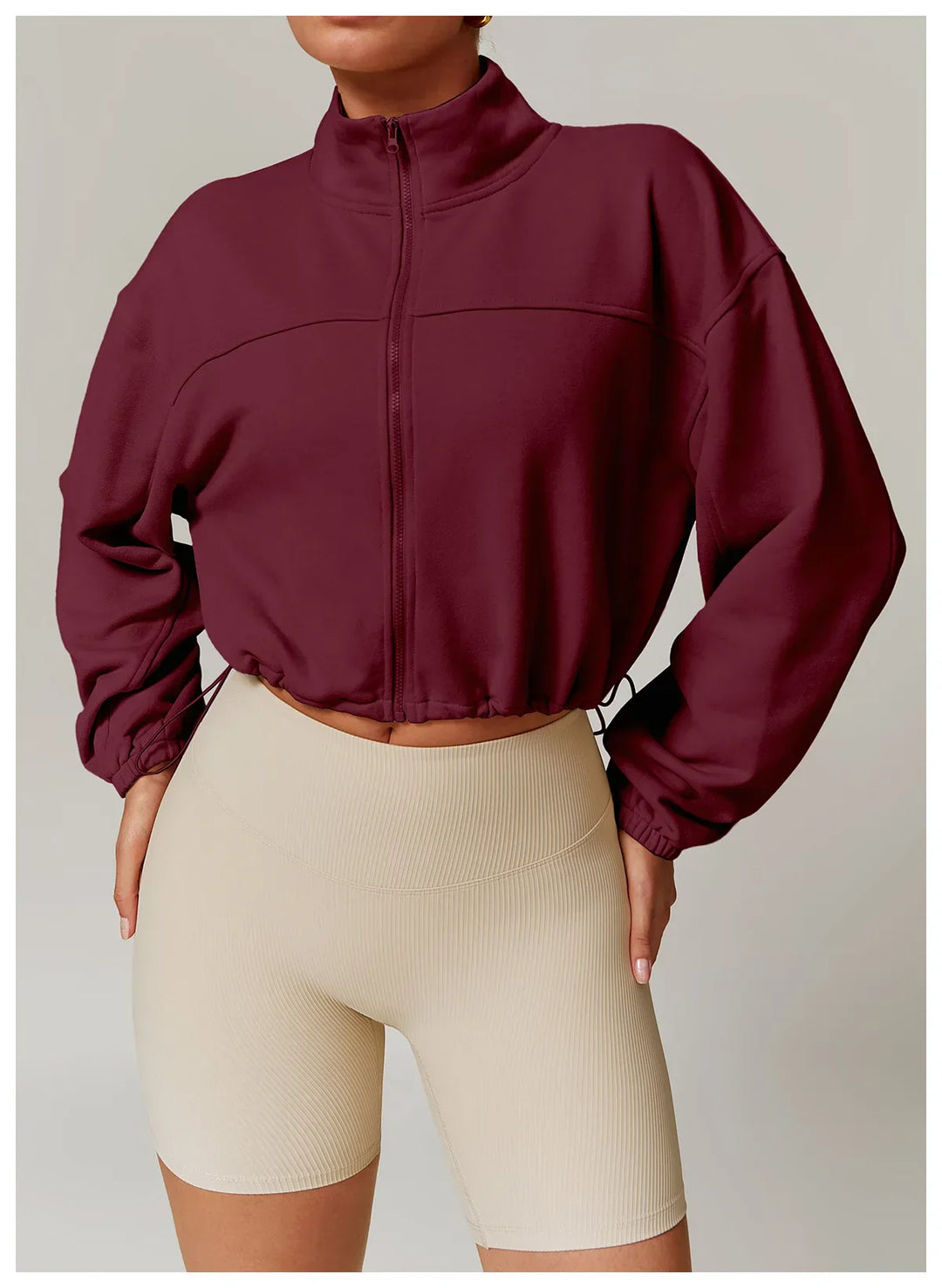Kurtka Zipper dla Kobiet do Fitnessu