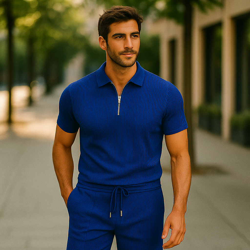 Milava™ | Stylowy zestaw: polo & szorty