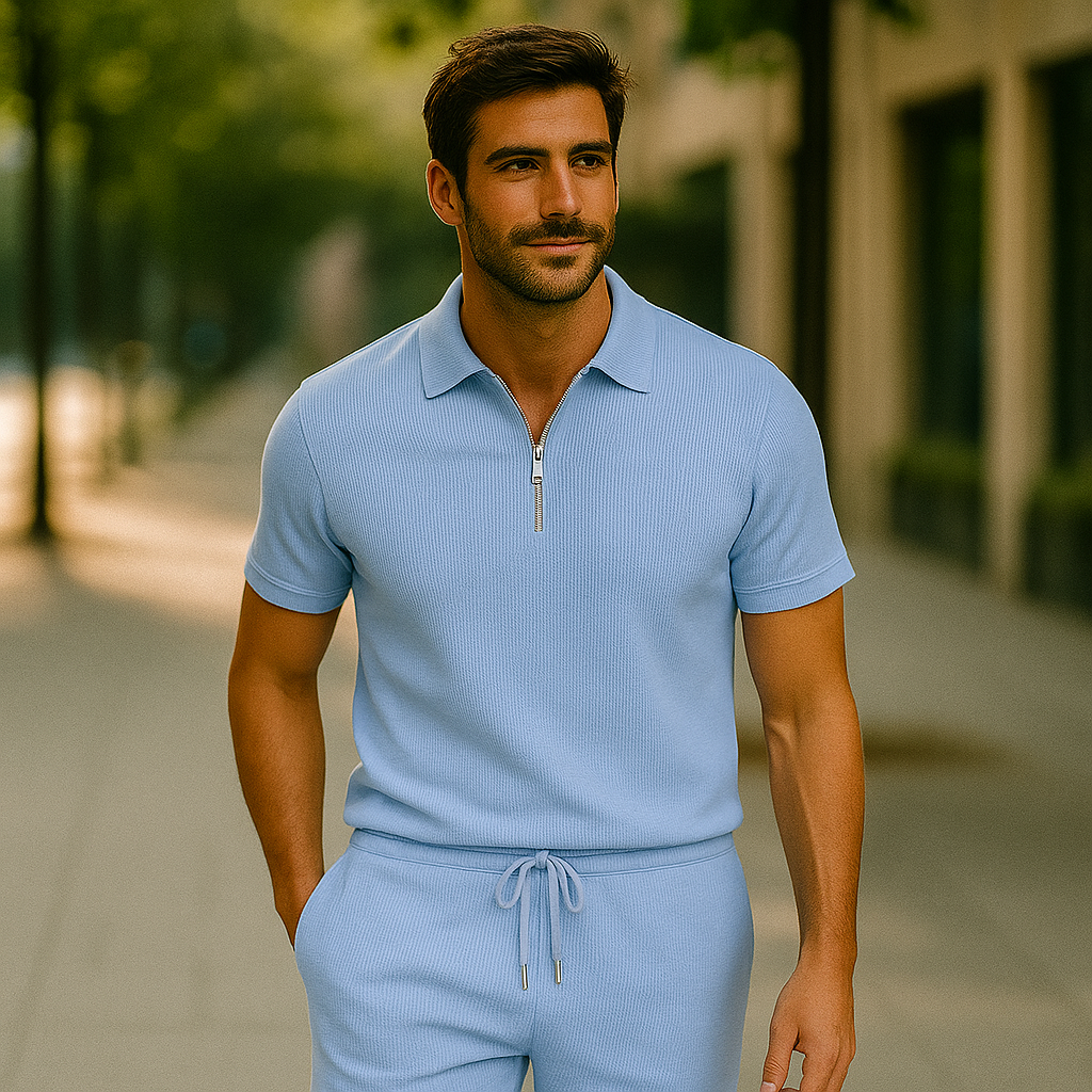 Milava™ | Stylowy zestaw: polo & szorty