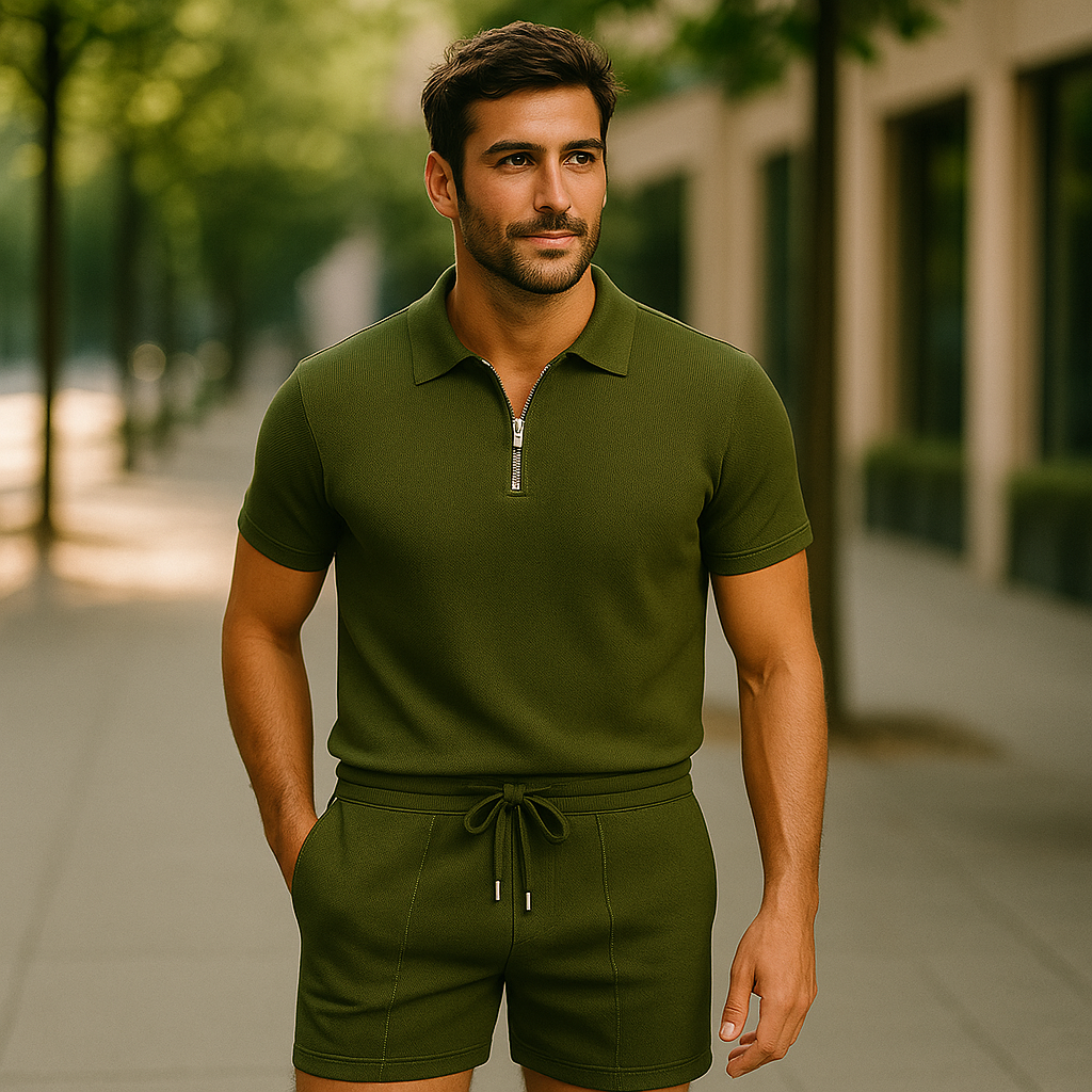 Milava™ | Stylowy zestaw: polo & szorty