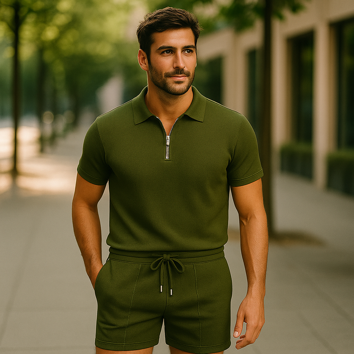 Milava™ | Stylowy zestaw: polo & szorty