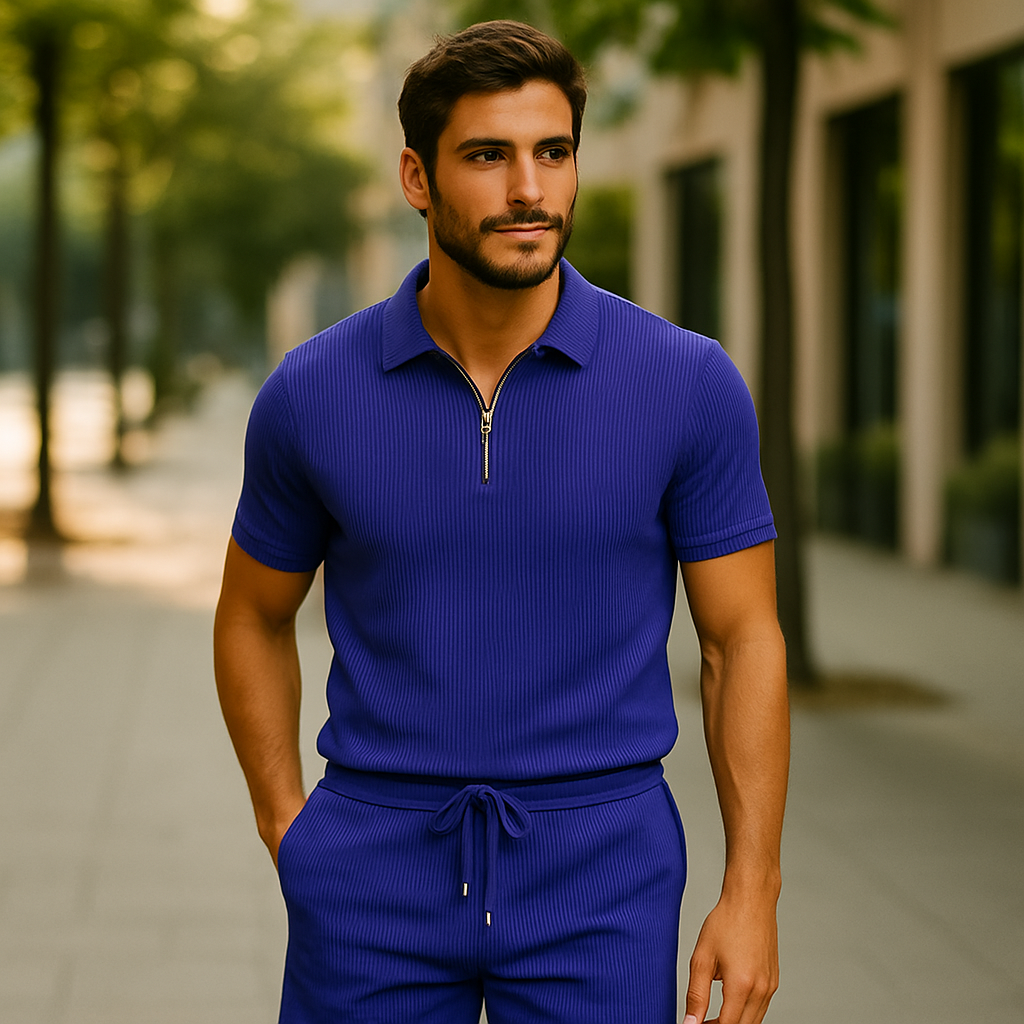 Milava™ | Stylowy zestaw: polo & szorty