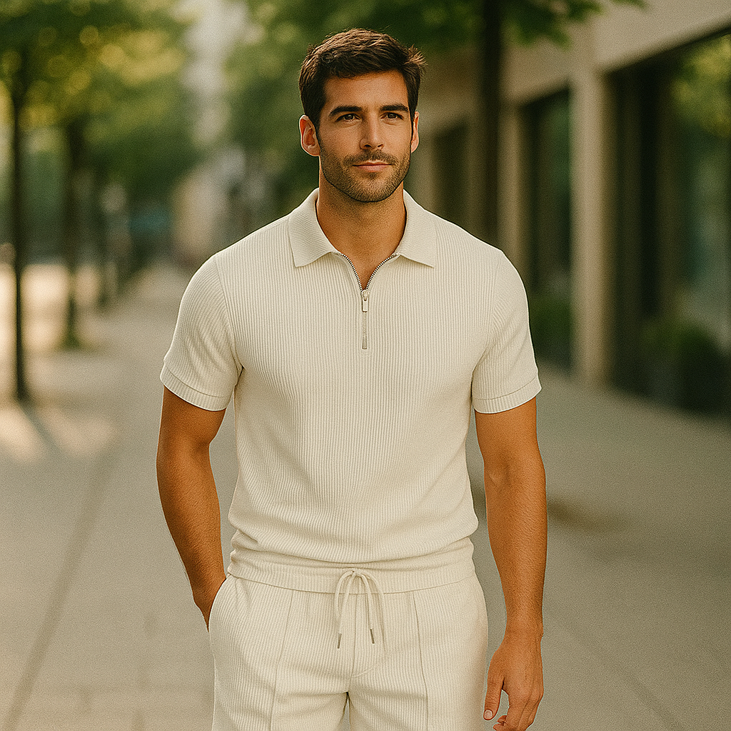 Milava™ | Stylowy zestaw: polo & szorty