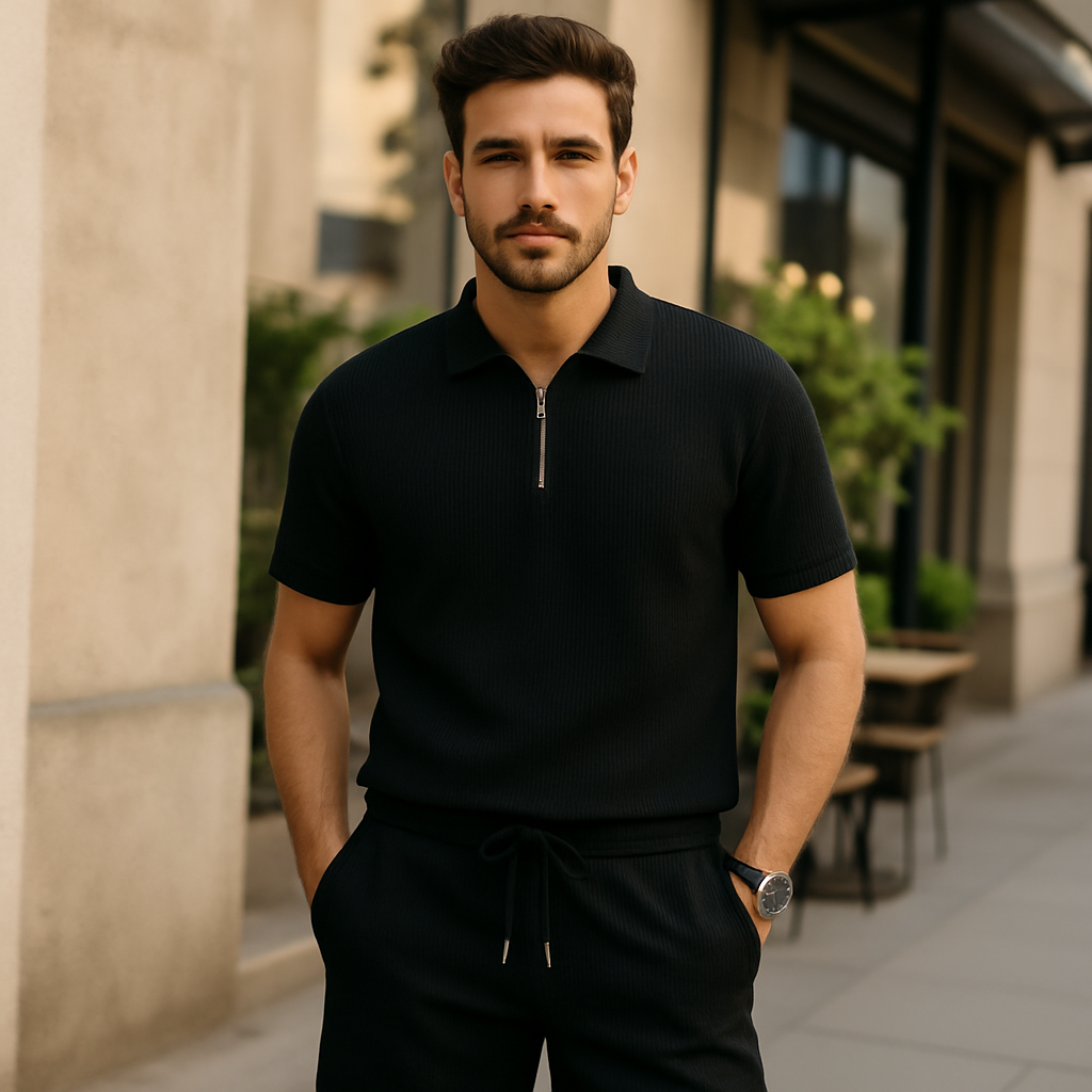 Milava™ | Stylowy zestaw: polo & szorty