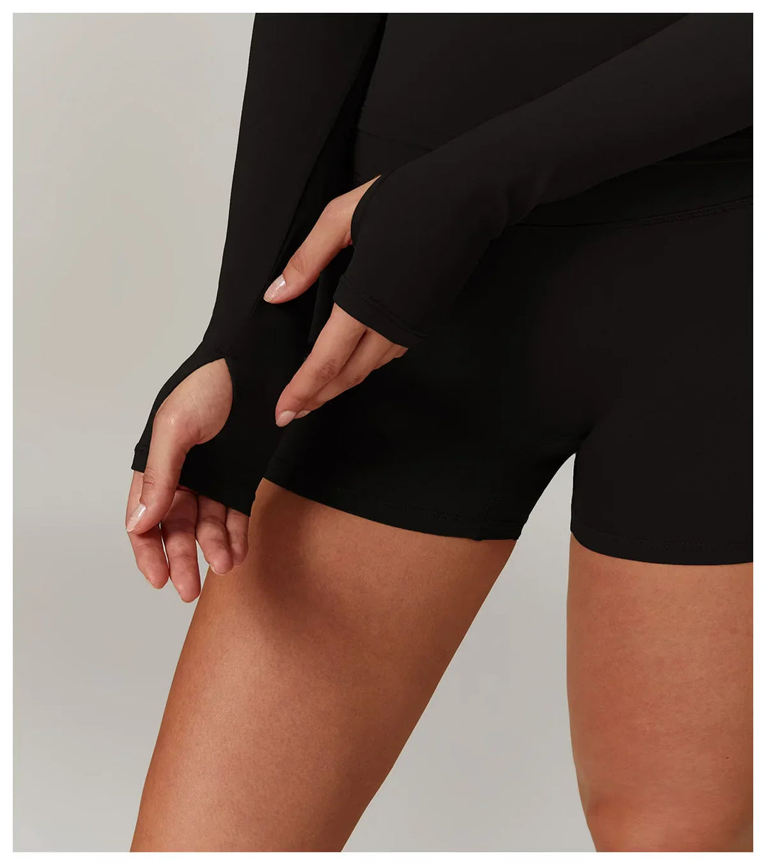 Slim Fit Długi Rękaw Kurtka Zewnętrzna do Joggingu z Połową Zamka