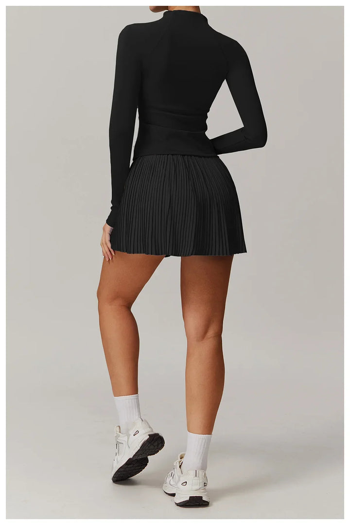 Zimowa Kurtka Fitness z Długim Rękawem o Wysokiej Elastyczności