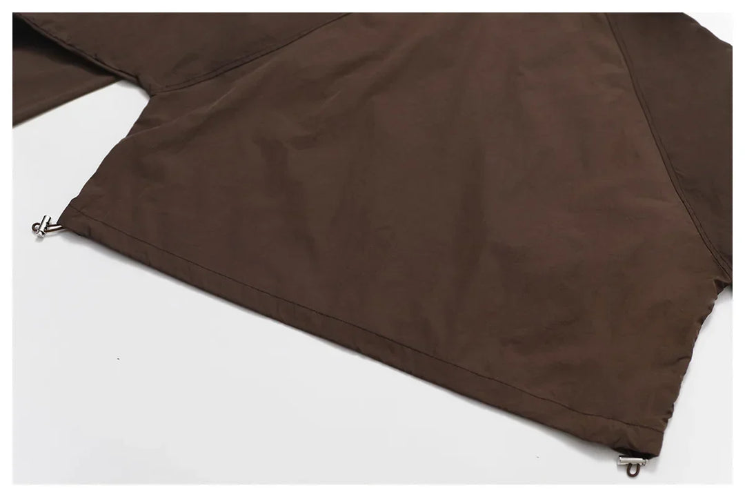 Kardigan damski z długimi rękawami i kapturem, zapinany na zamek