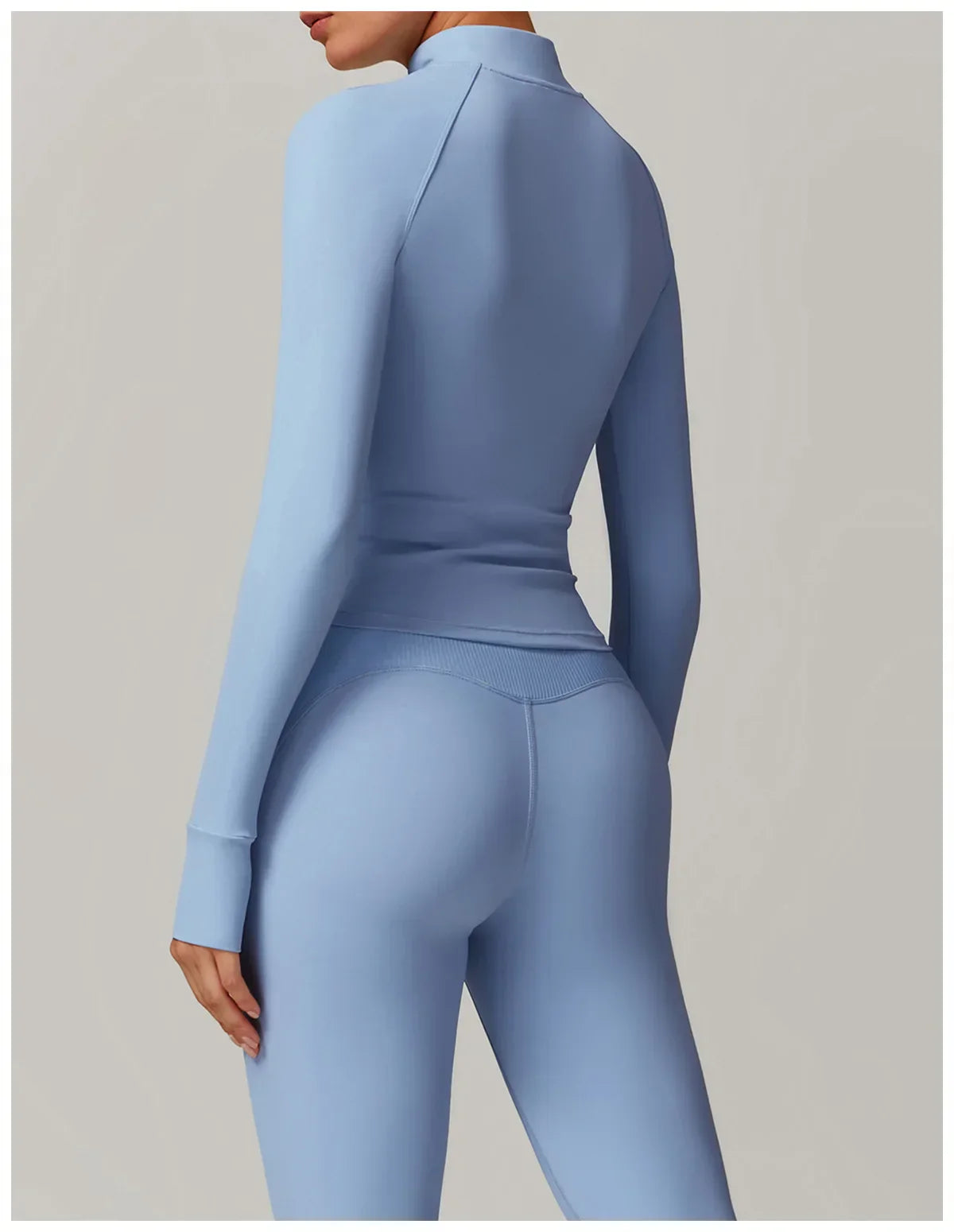 Smukła, wiatroszczelna kurtka sportowa z długim rękawem