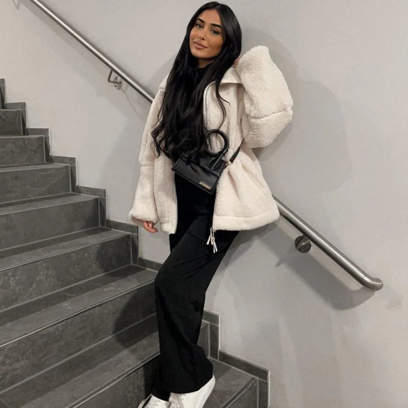 Milava™ | Miękka teddy kurtka