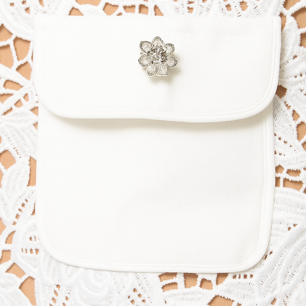 Milava™ | Biała Haftowana Sukienka w Kwiaty