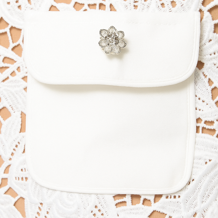 Milava™ | Biała Haftowana Sukienka w Kwiaty