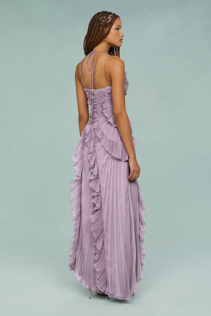 Milava™ | Alina Półsukienka z falbanką i wykończeniem zwiewnym