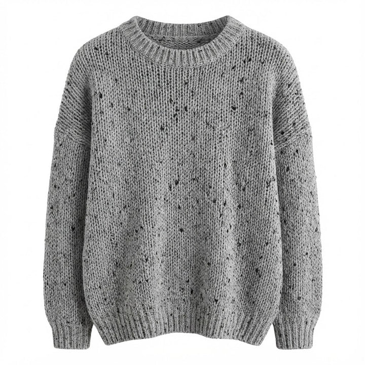 Milava™ Sweter z Długim Rękawem