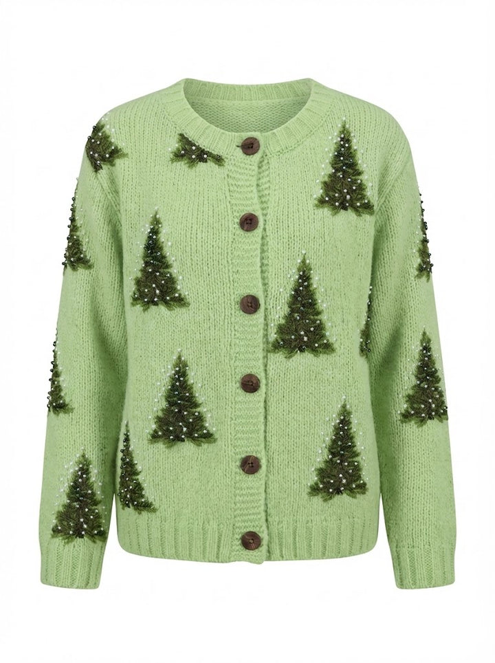 Milava™ Kardigan z choinkowym nadrukiem