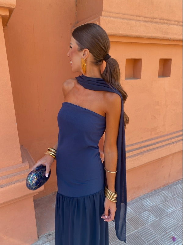 Milava™ | Stylowa Midi Sukienka Bez Ramiączek