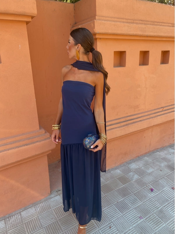 Milava™ | Stylowa Midi Sukienka Bez Ramiączek