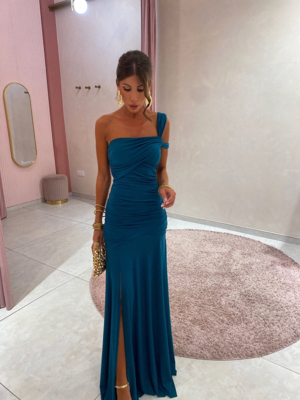 Milava™ | Asymetryczna suknia wieczorowa na jedno ramię