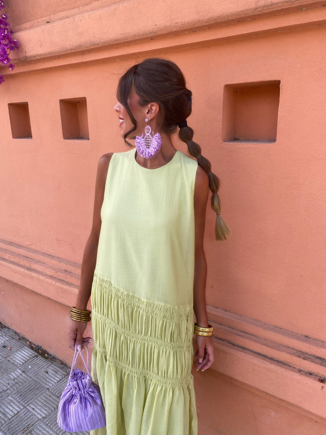 Milava™ | Midi Bezrękawnik Sukienka