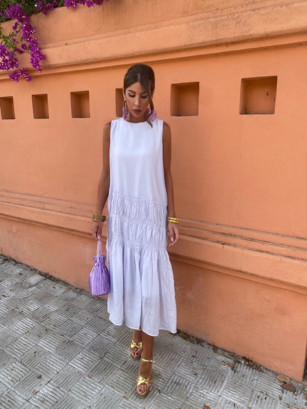 Milava™ | Midi Bezrękawnik Sukienka